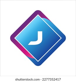 Logo de la letra J. J Vector de diseño de letras
