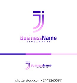 Buchstabe J Logo Design Vektor. Creative Initial J Logo Konzepte Vorlage