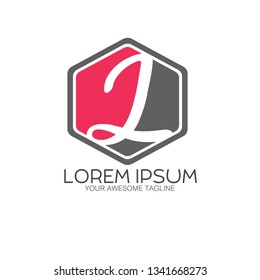 Letter J logo in hexagon 