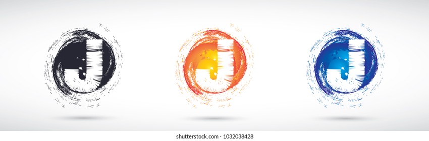 Letter J logo icon design template elements