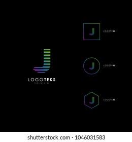 Letter J logo icon design template elements