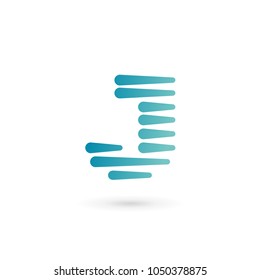 Letter J logo icon design template elements