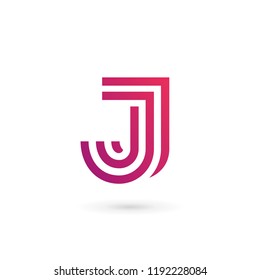 Letter J logo icon design template elements