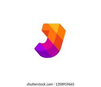 Letter J logo icon design template elements