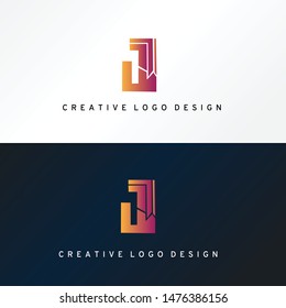 Letter J logo icon design template elements