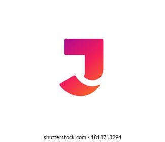 Letter J logo icon design template elements