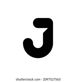 Letter J logo. Icon design. Template elements. Geometric abstract logos