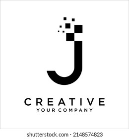Letter J logo icon design template elements