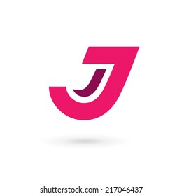 Letter J logo icon design template elements. Vector color sign.