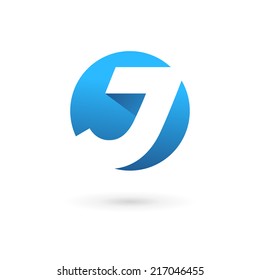 Letter J logo icon design template elements. Vector color sign.