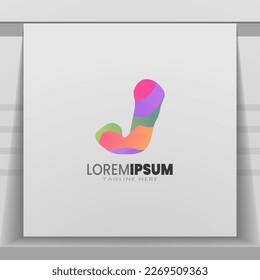 Letter J logo icon design template elements.