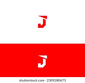 Elementos de plantilla de diseño de iconos de logotipo de letra J.