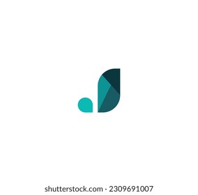 Elementos de plantilla de diseño de iconos de logotipo de letra J.