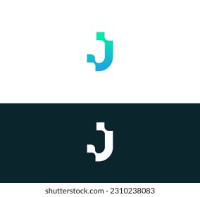 Letter J logo icon design template elements. Technology J letter logo.