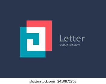 Letter J logo icon design template elements
