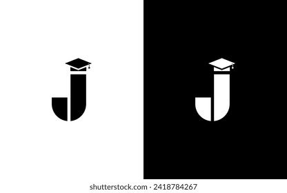 Elementos de la plantilla de diseño de iconos del logotipo de la letra J