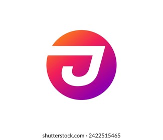 Letter J logo icon design template elements