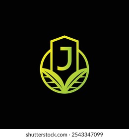 Elementos de Plantilla de diseño de icono de logotipo de letra J