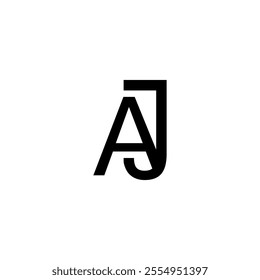  letter A and J logo icon design 