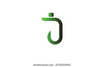 Letter j Logo Icon Design Template. Technology Abstract Connection Pyramid Triangle Vector Logotype.