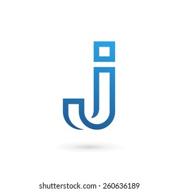 Letter J logo icon design template elements 