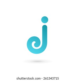 Letter J logo icon design template elements 