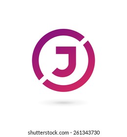 Letter J logo icon design template elements 