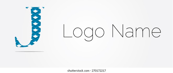 Letter J logo icon design template elements