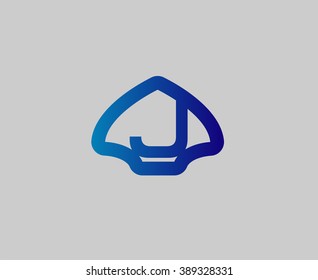 Letter J logo icon design template elements
