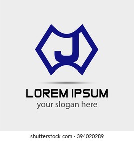 Letter J logo icon design template elements
