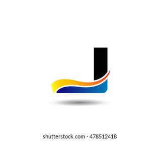 Letter J logo icon design template elements
