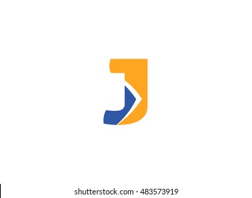 Letter J logo icon design template elements
