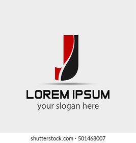 Letter J logo icon design template elements
