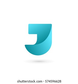 Letter J logo icon design template elements