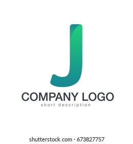 Letter J logo icon design template elements