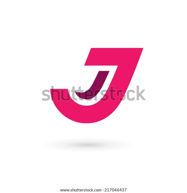 Buchstaben J Logo Symbol Design Vorlagenelemente Stock Vektorgrafik Lizenzfrei