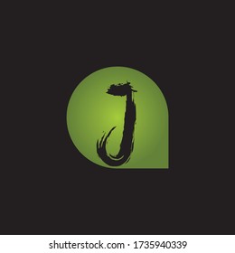 Letter J logo icon flat and vector design template.