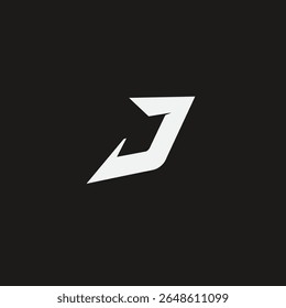 Letter J logo icon flat vector design