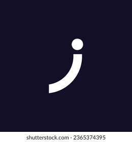 Letter J logo icon line design