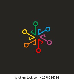 letter j logo icon vector
