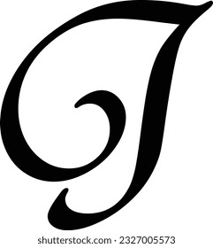 Letter j logo icon vector image