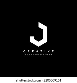 
letter J logo illustration template design. Abstract J logo vector. letter J icon. suitable for business logos, products, companies, sports, e-sports, marketing, hotels, etc