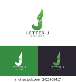 Letter J Logo - J Leaf Logo
