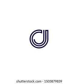 letter J logo with minimal design