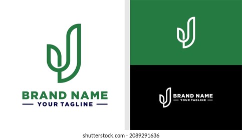 LETTER J LOGO MONOGRAM LINE ELEGANT EDITABLE