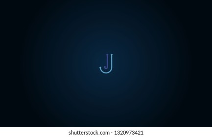 LETTER J LOGO WITH NEGATIVE SPACE EFFECT FOR LOGO DESIGN OR ILLUSTRATION USE