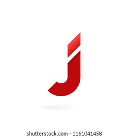 Letter J logo on white background