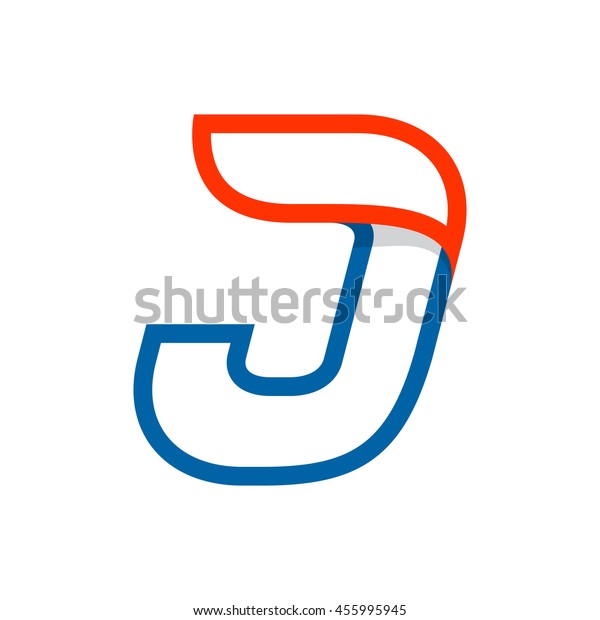 Letter J logo with red\
wing. Sport elements for sportswear, t-shirt, banner, card, labels\
or posters.