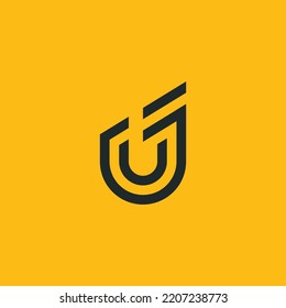 Letter J logo symbol design template elements