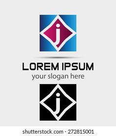 Letter J logo symbol - vector icon
